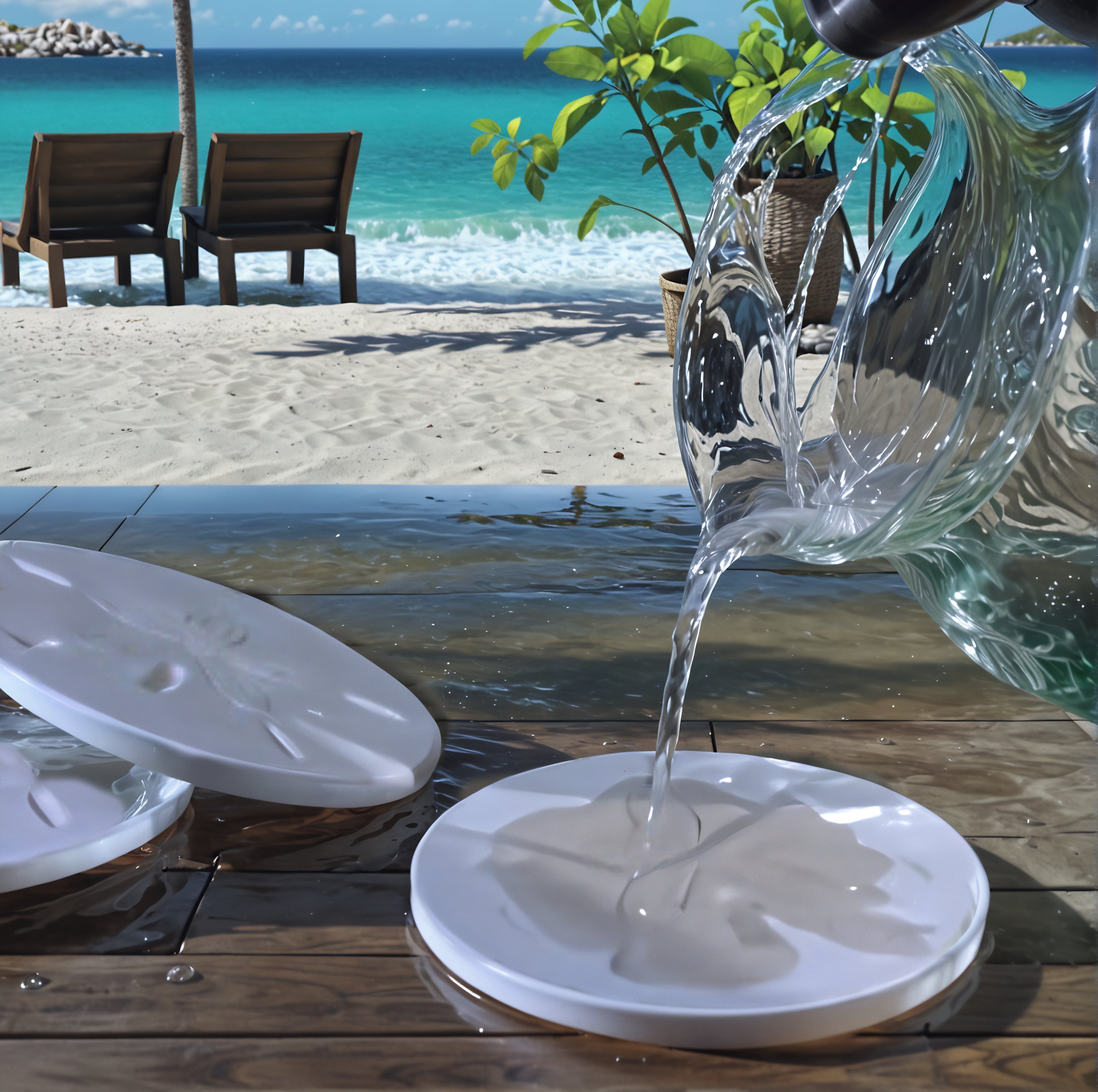 White Wine Drink Coasters