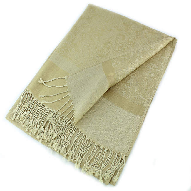 Light Paisley Pashmina Scarf Shawls