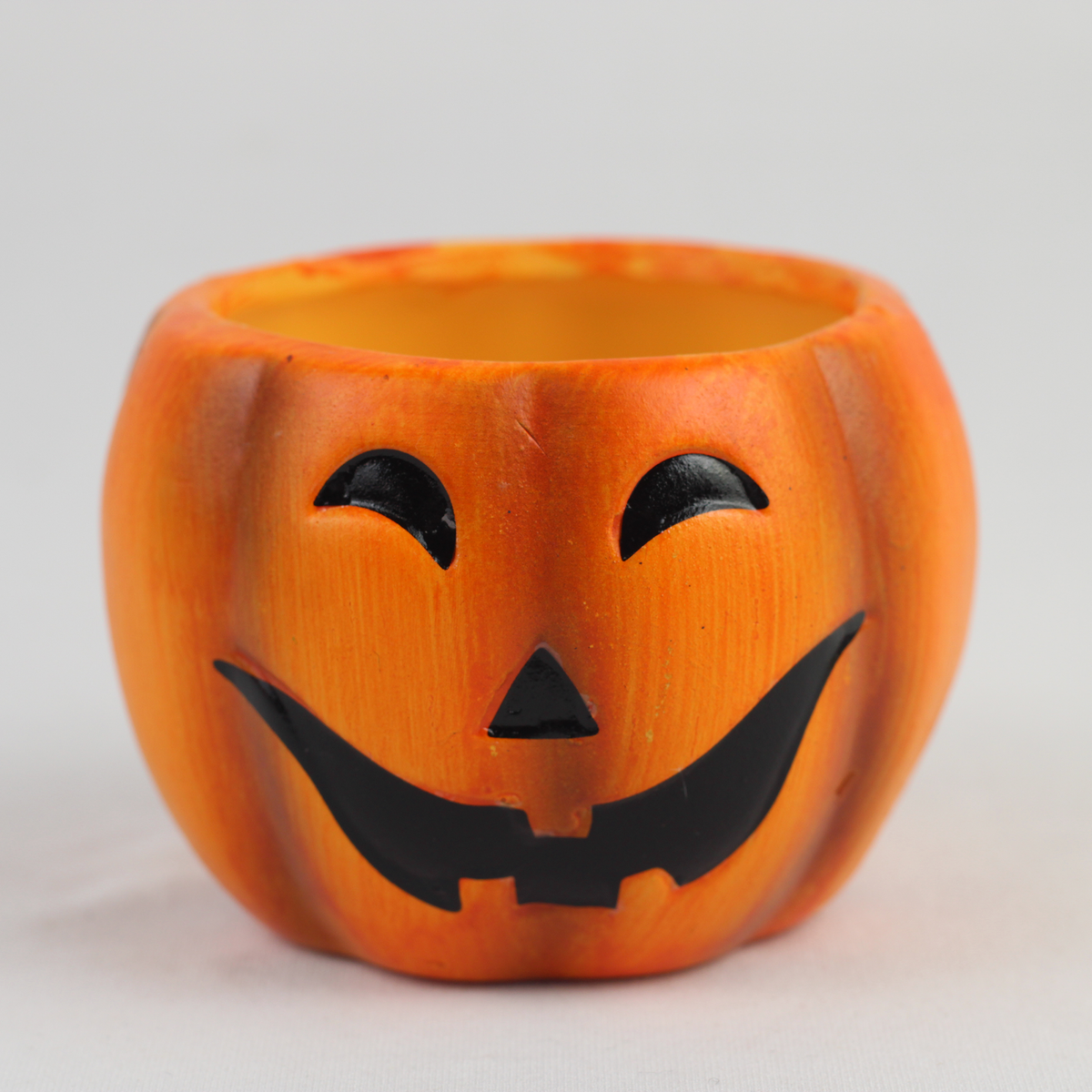 Halloween Pumpkin Candle Holder Set – 2-Piece Jack-O’-Lantern Ceramic Candles