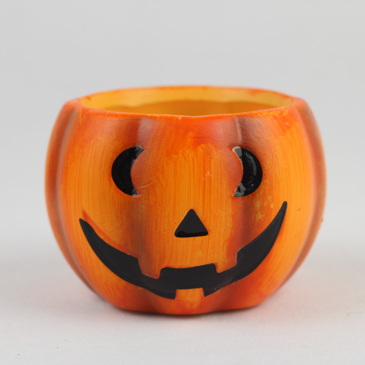 Halloween Pumpkin Candle Holder Set – 2-Piece Jack-O’-Lantern Ceramic Candles