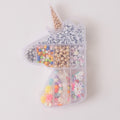 Mystical Unicorn Classic Alphabet Letter Bead with Rainbow Beads Stretchy Bracelet DIY Box
