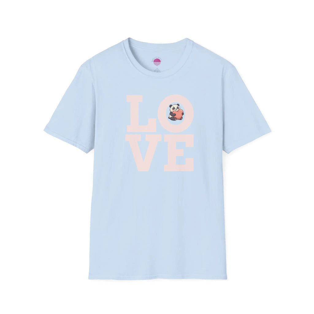 Love Panda T-Shirt — Cute Panda Holding Heart Graphic Tee