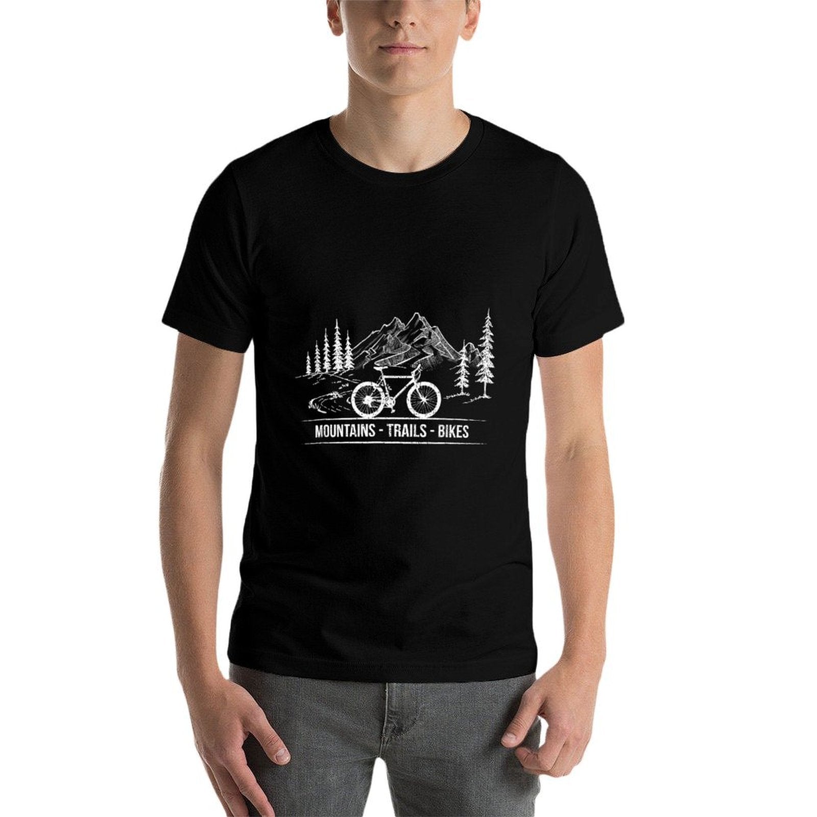 Mountain Trail Bikes - Cyclist Bike Rider Bicycle Riding  Moisture-wicking T-Shirt