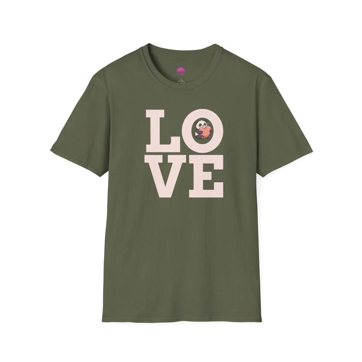Love Panda T-Shirt — Cute Panda Holding Heart Graphic Tee