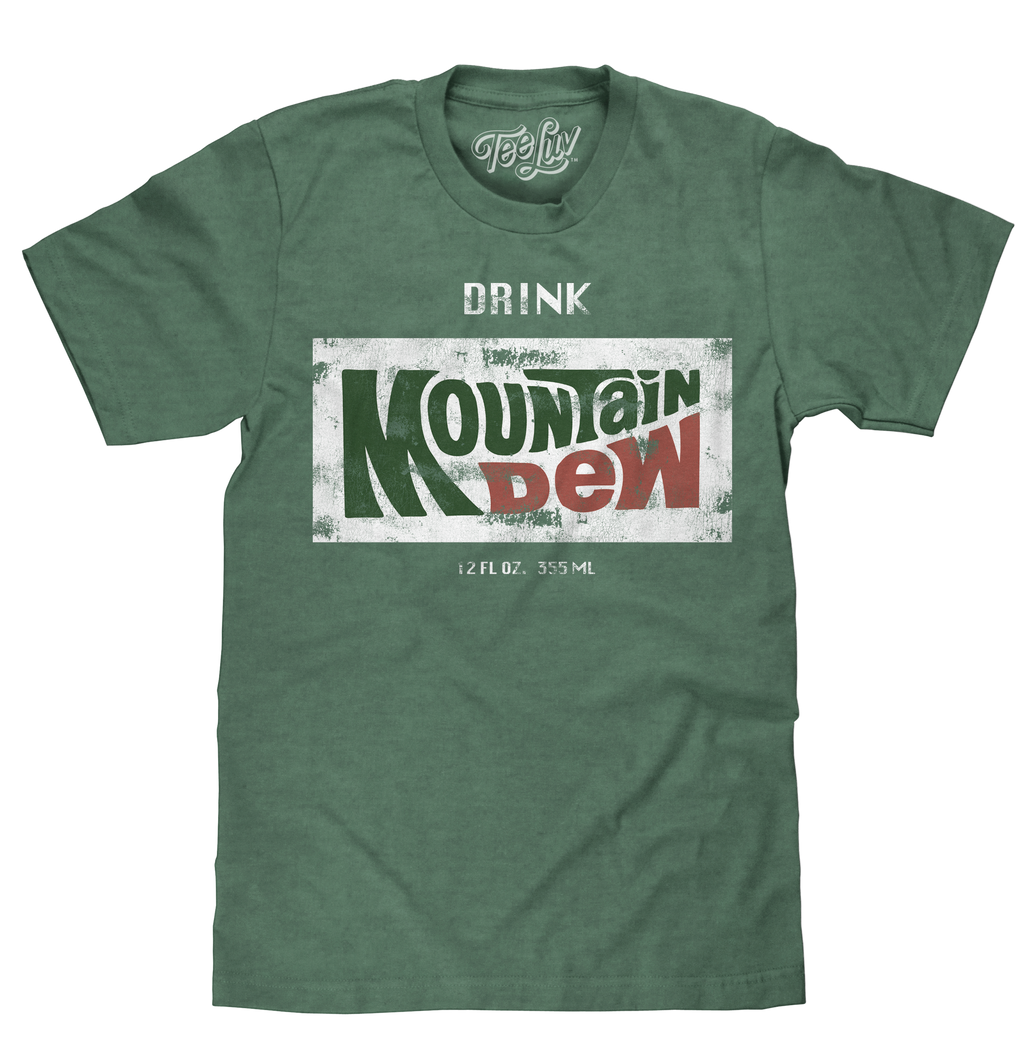 Drink Mountain Dew Logo T-Shirt - Green