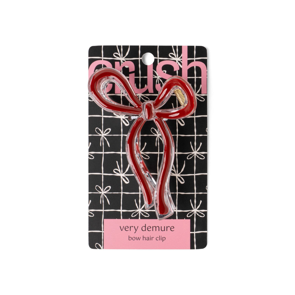 Crush™ Very Demure Bow Hair Clip - Red