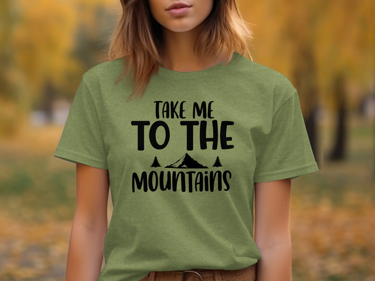 Take Me To The Mountains Adventure Lover Graphic T-Shirt
