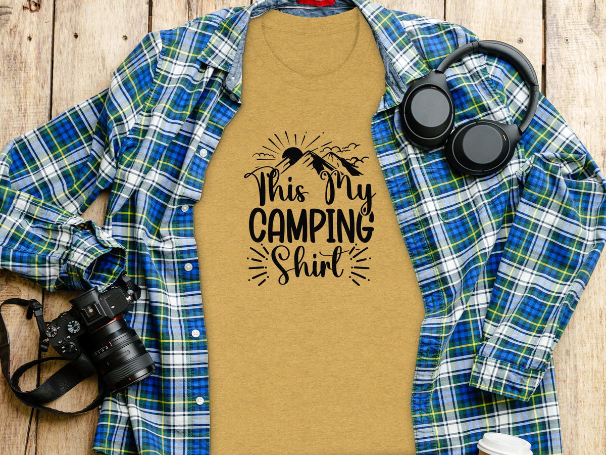This My Camping Shirt Design Featuring Mountain Graphics T-Shirt