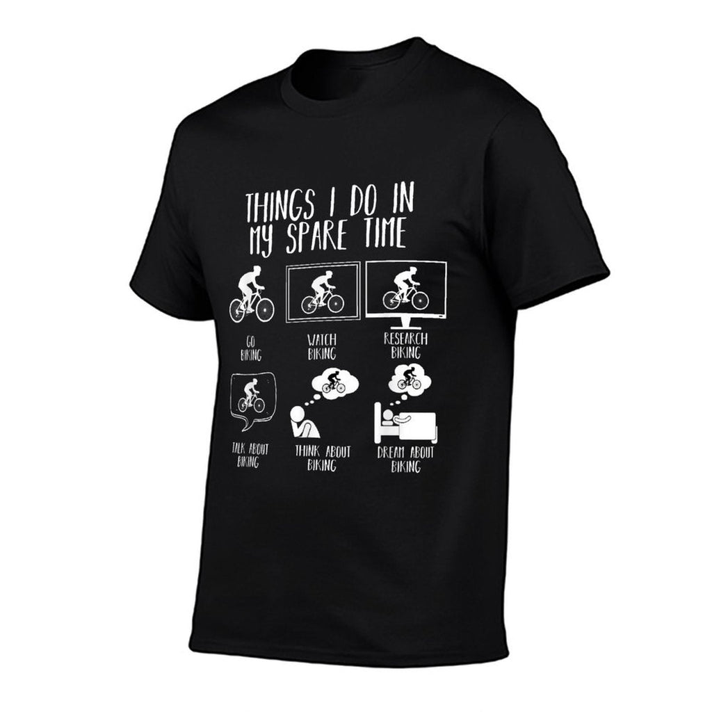 Things I Do In My Spare Time Mountain Bike Funny Biking  Moisture-wicking T-Shirt