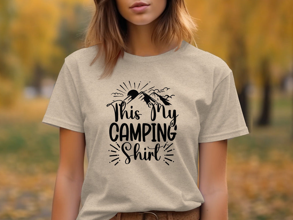 This My Camping Shirt Design Featuring Mountain Graphics T-Shirt