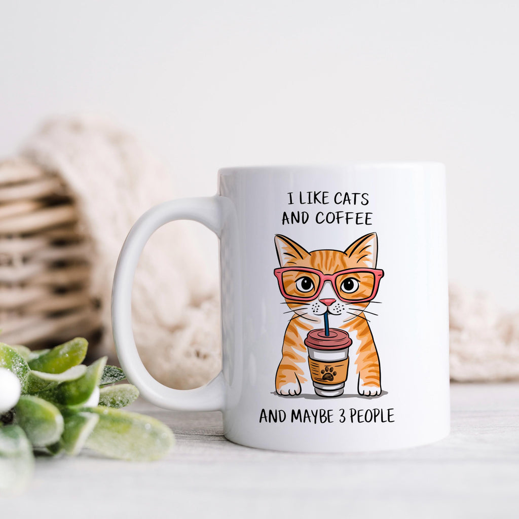 Orange Tabby Cat Mug – Funny Cat Coffee Mug | Ceramic Microwave Safe Cup