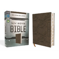 Niv, Boys' Bible, Leathersoft, Brown Camo, Thumb Indexed Tabs, Comfort Print: A Foundation for Lifelong Faith and Learning for Boys Ages 8-12 - Imitation Leather