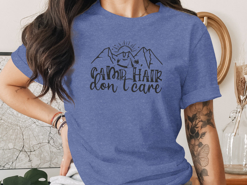 Camp Hair Don't Care Mountain Adventure T-Shirt