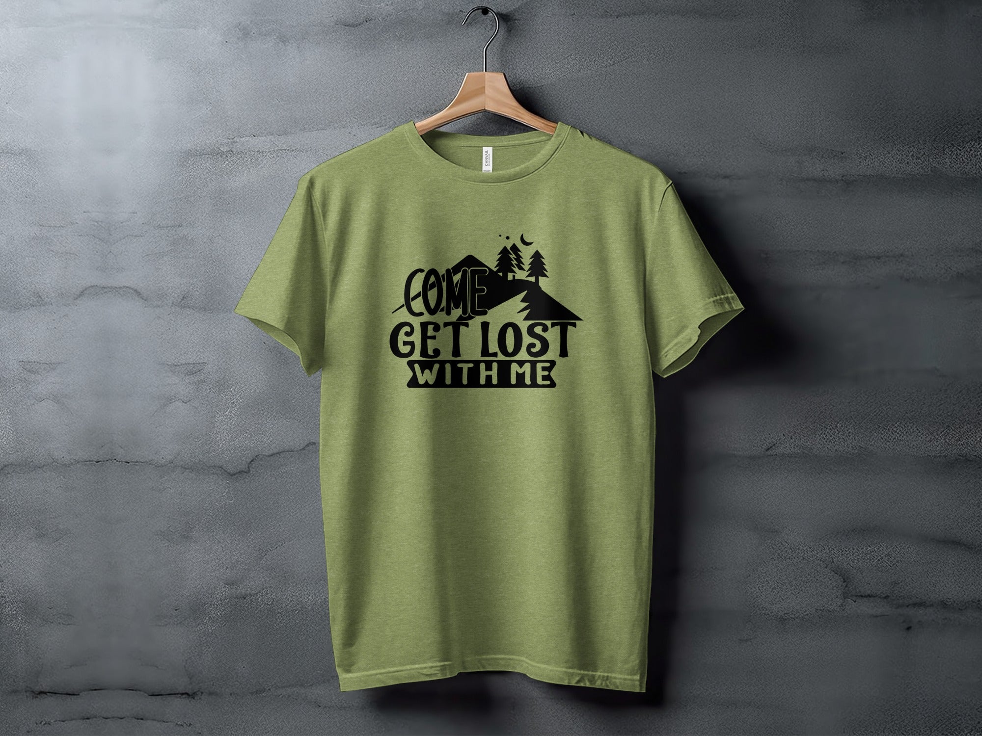 Come Get Lost With Me Mountains and Trees Graphic T-Shirt