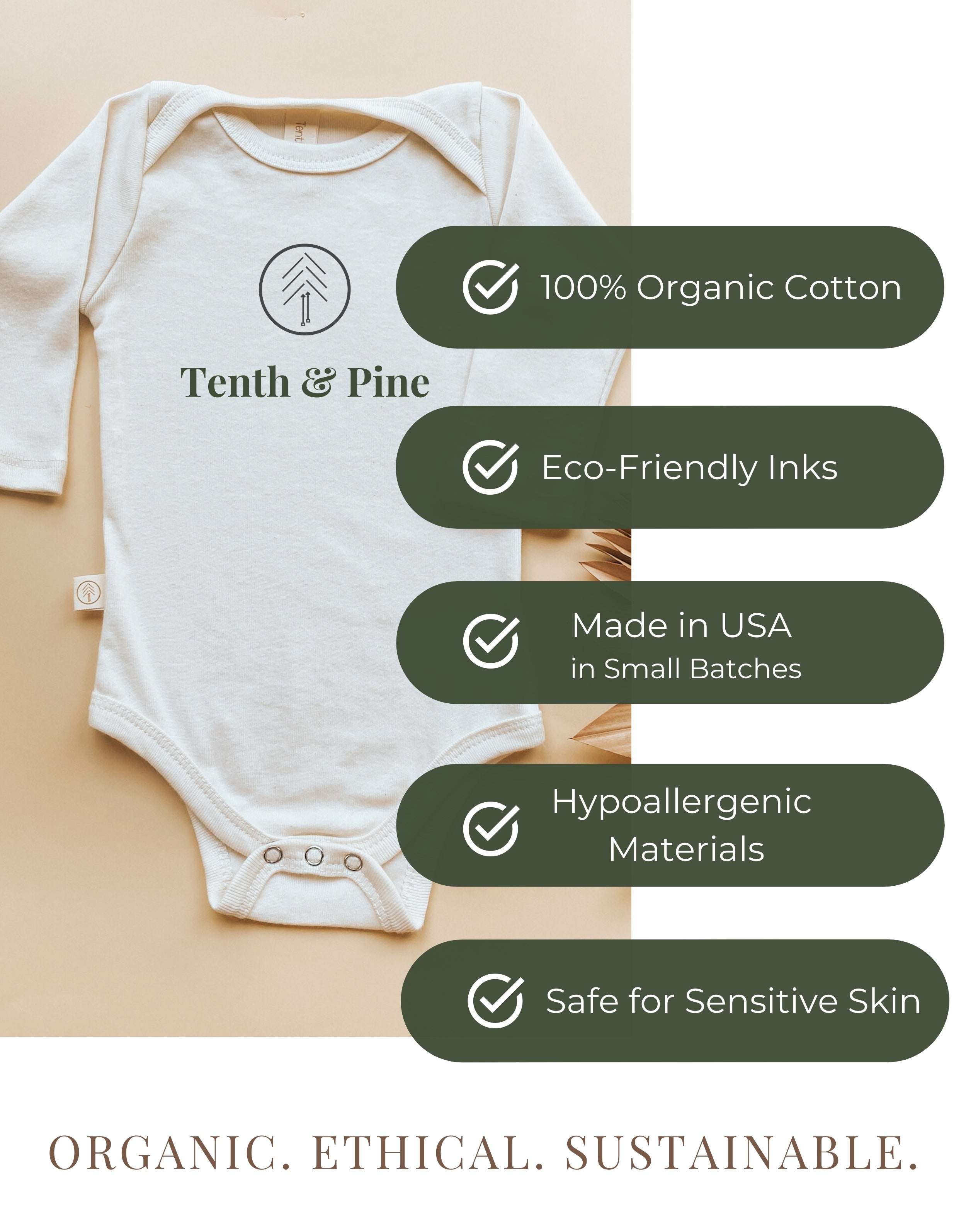 Pumpkin Organic Bodysuit Long Sleeve