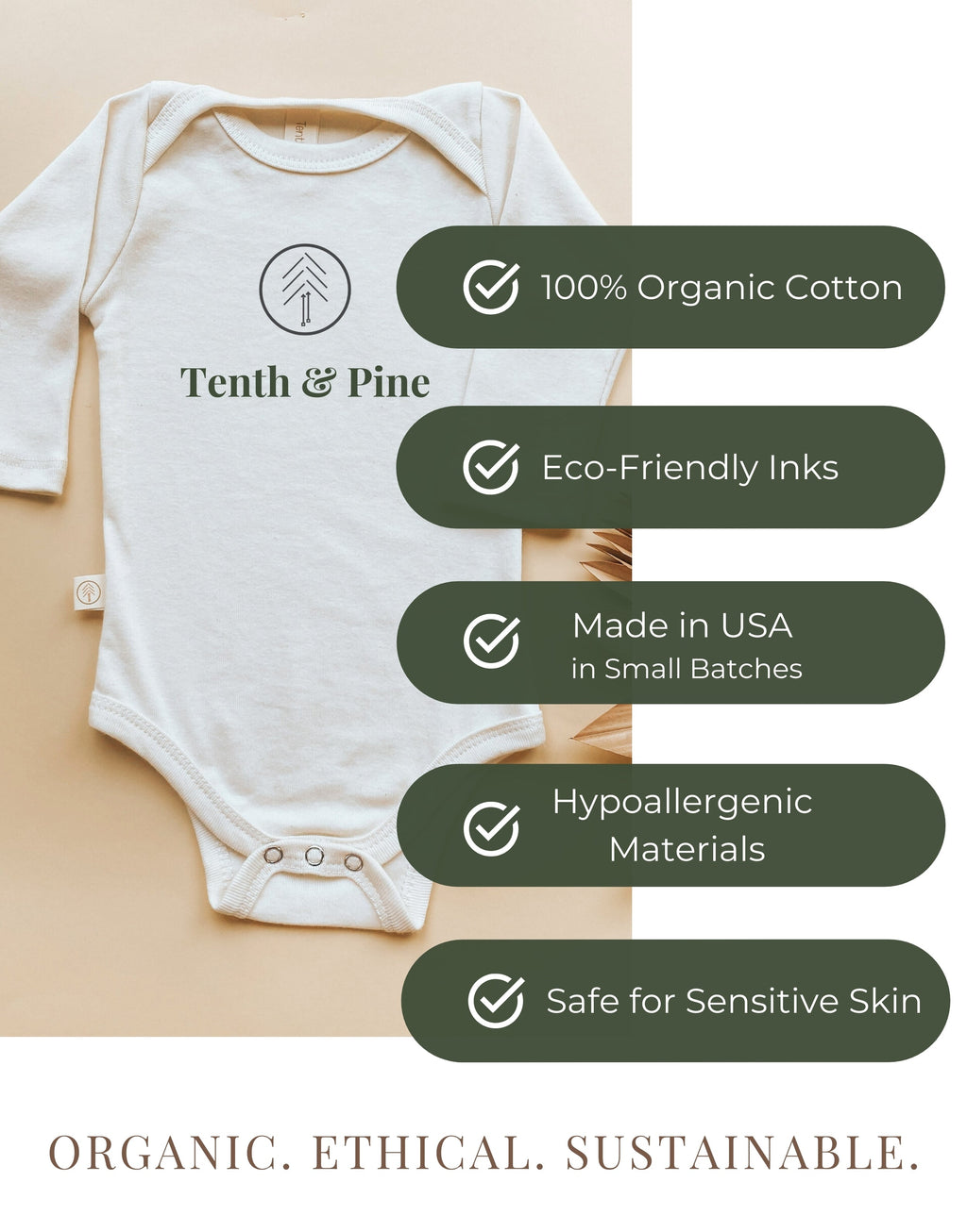 Hello I'm New Here Organic Bodysuit Long Sleeve