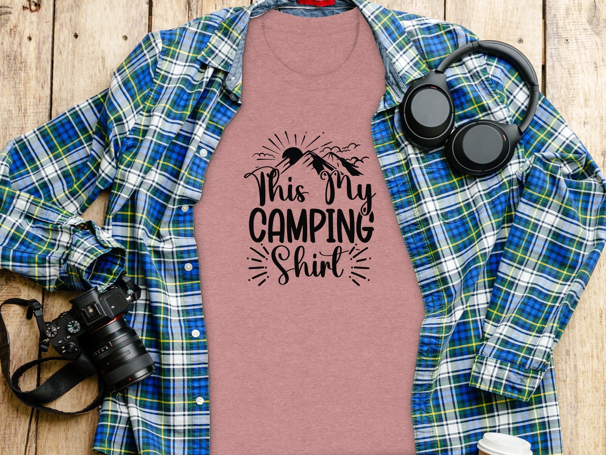 This My Camping Shirt Design Featuring Mountain Graphics T-Shirt