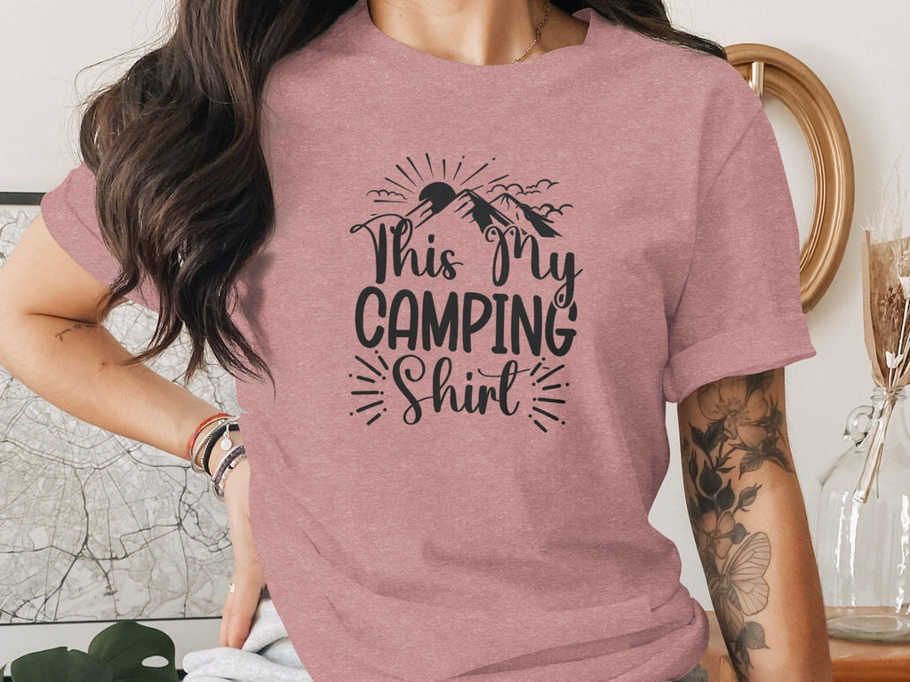 This My Camping Shirt Design Featuring Mountain Graphics T-Shirt