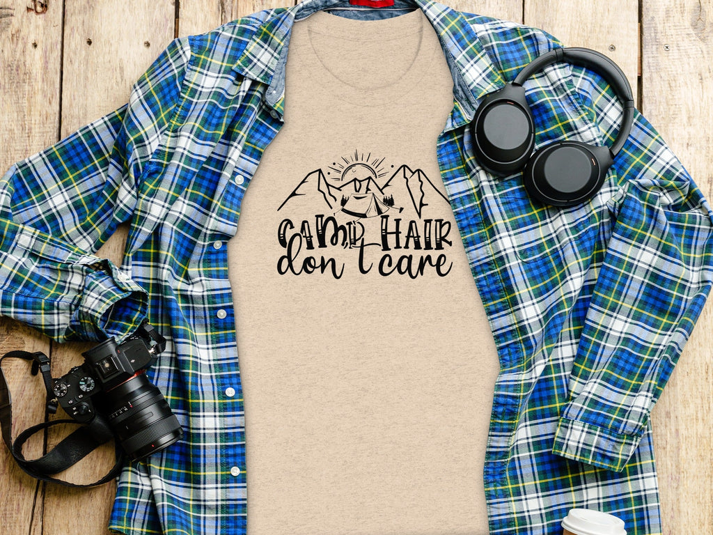Camp Hair Don't Care Mountain Adventure T-Shirt