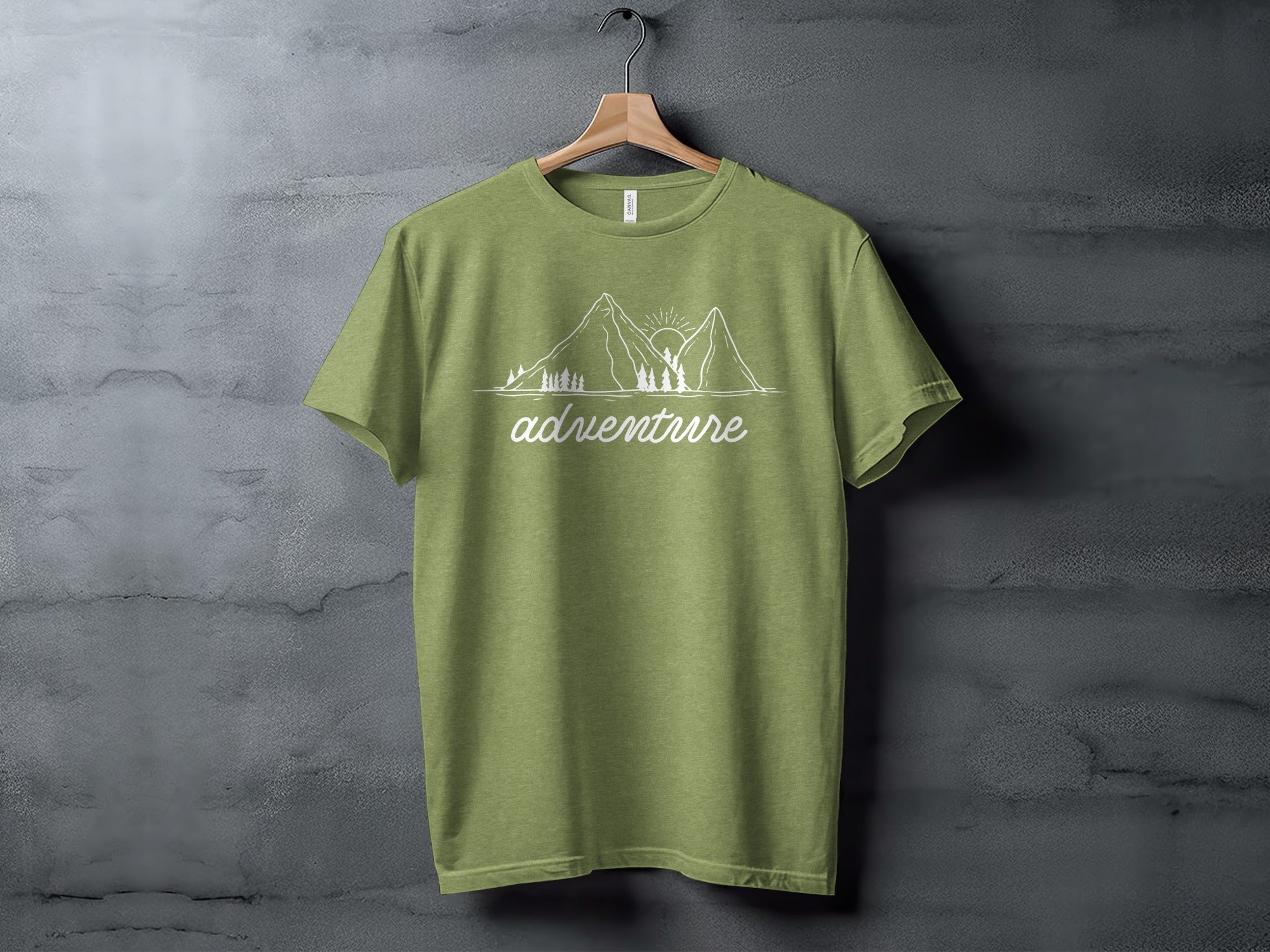 Adventure Awaits Mountains Graphic Tee Nature Lovers T-Shirt
