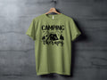 Camping Is My Therapy Mountain Design Graphic T-Shirt