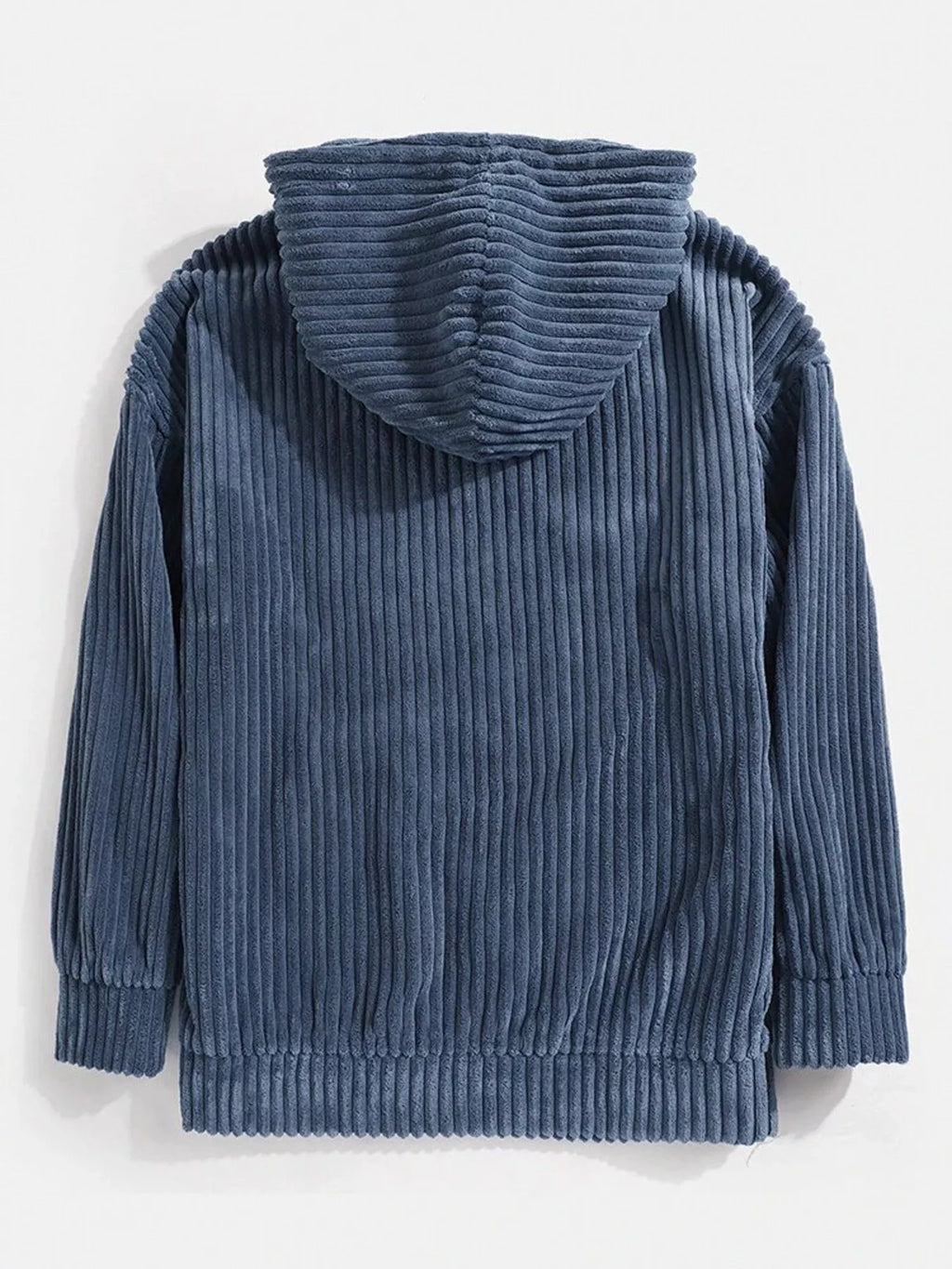 Men's Full Size Casual Corduroy Hoodie Plus Size