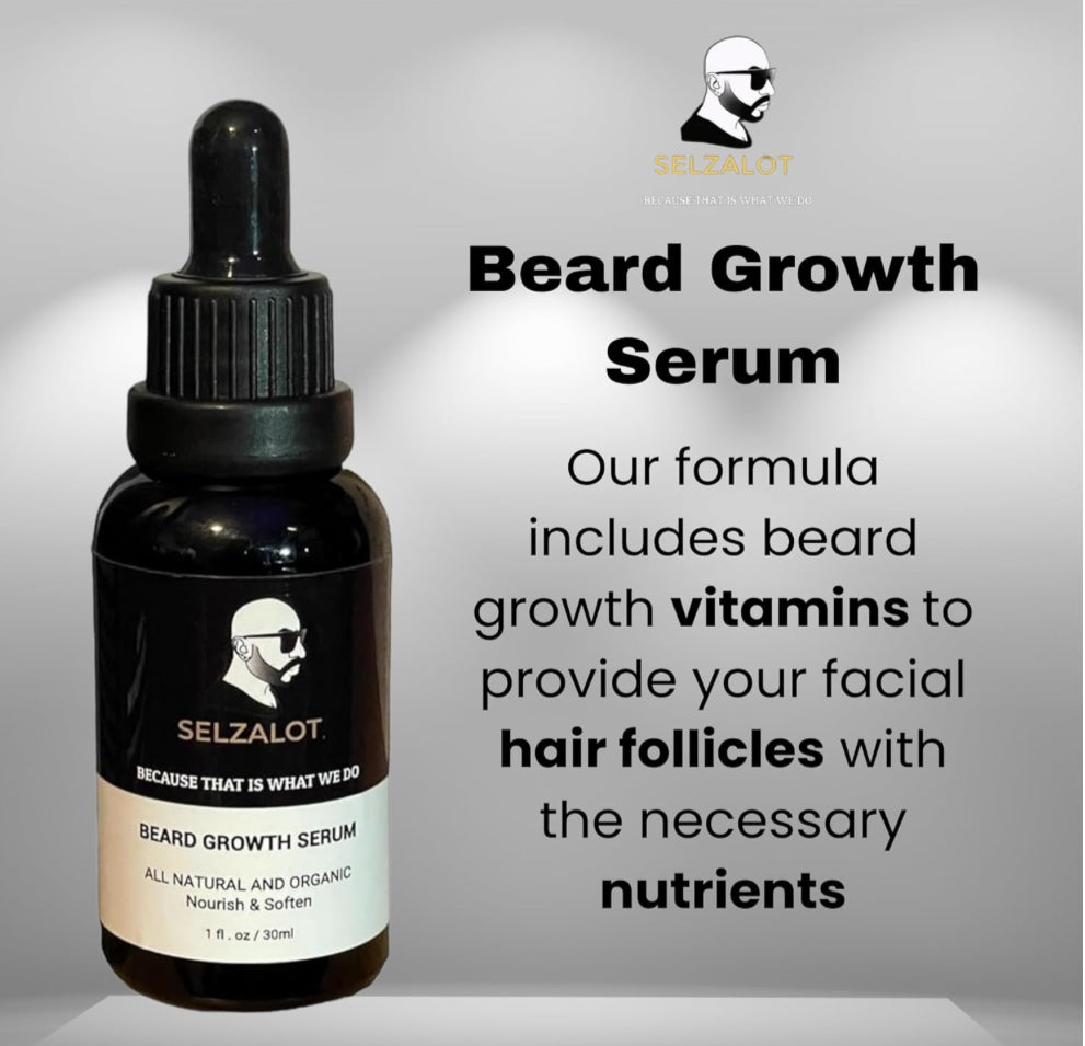 Beard Growth Oil Serum for Men All Natural and Organic Bread Grooming Oil For Men Unscented Facial Hair Serum For Beard Gifts Ideas For Him Self Care Products – 30ml
