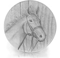 Horse Wood Drink Coasters