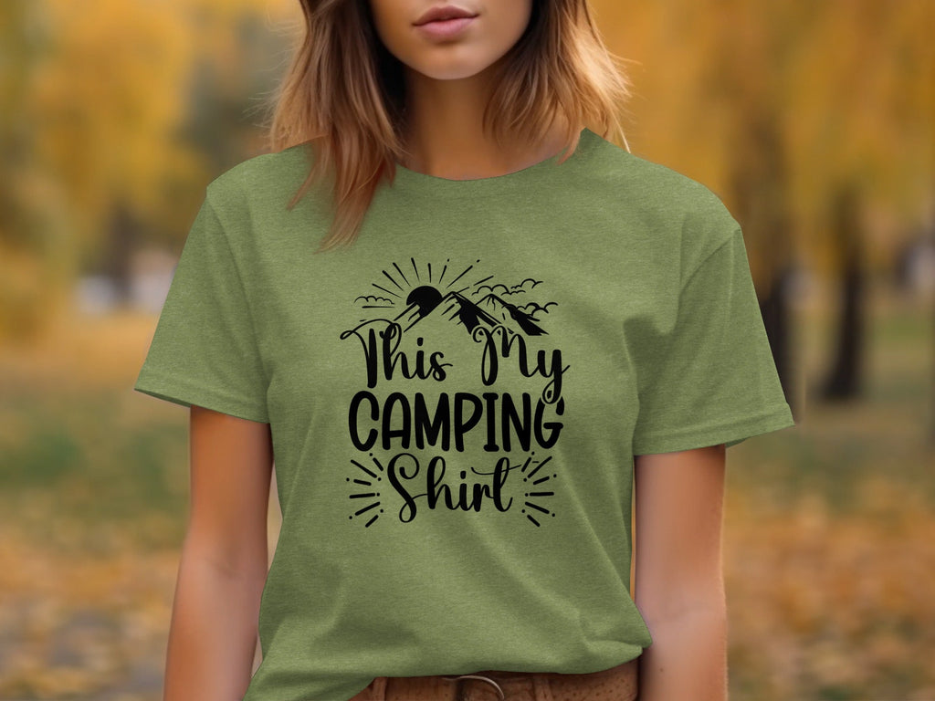This My Camping Shirt Design Featuring Mountain Graphics T-Shirt