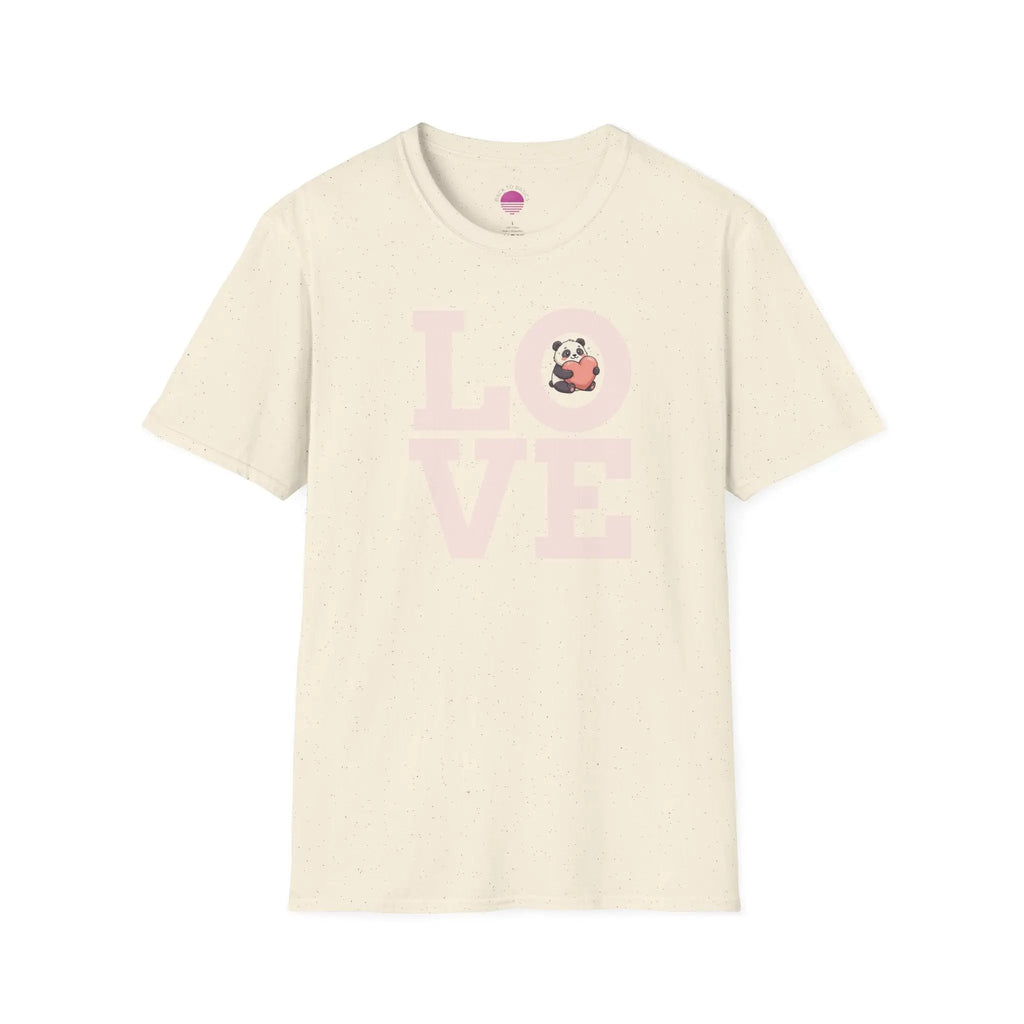 Love Panda T-Shirt — Cute Panda Holding Heart Graphic Tee