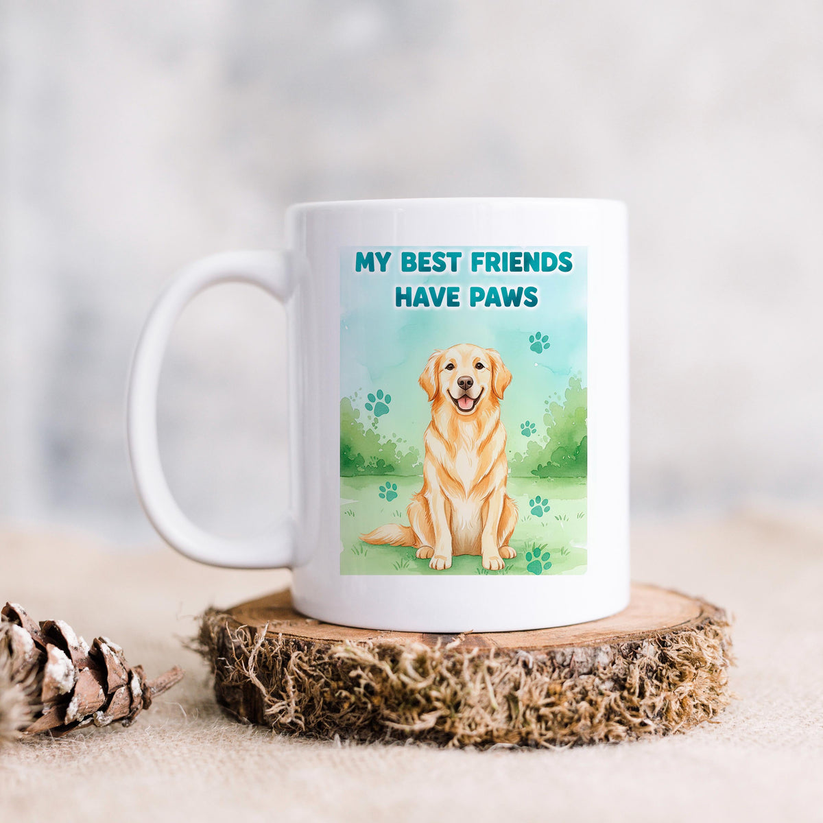 Dog Lover Mug – Golden Retriever Mug | Pet Lover Coffee Cup, Dishwasher Safe