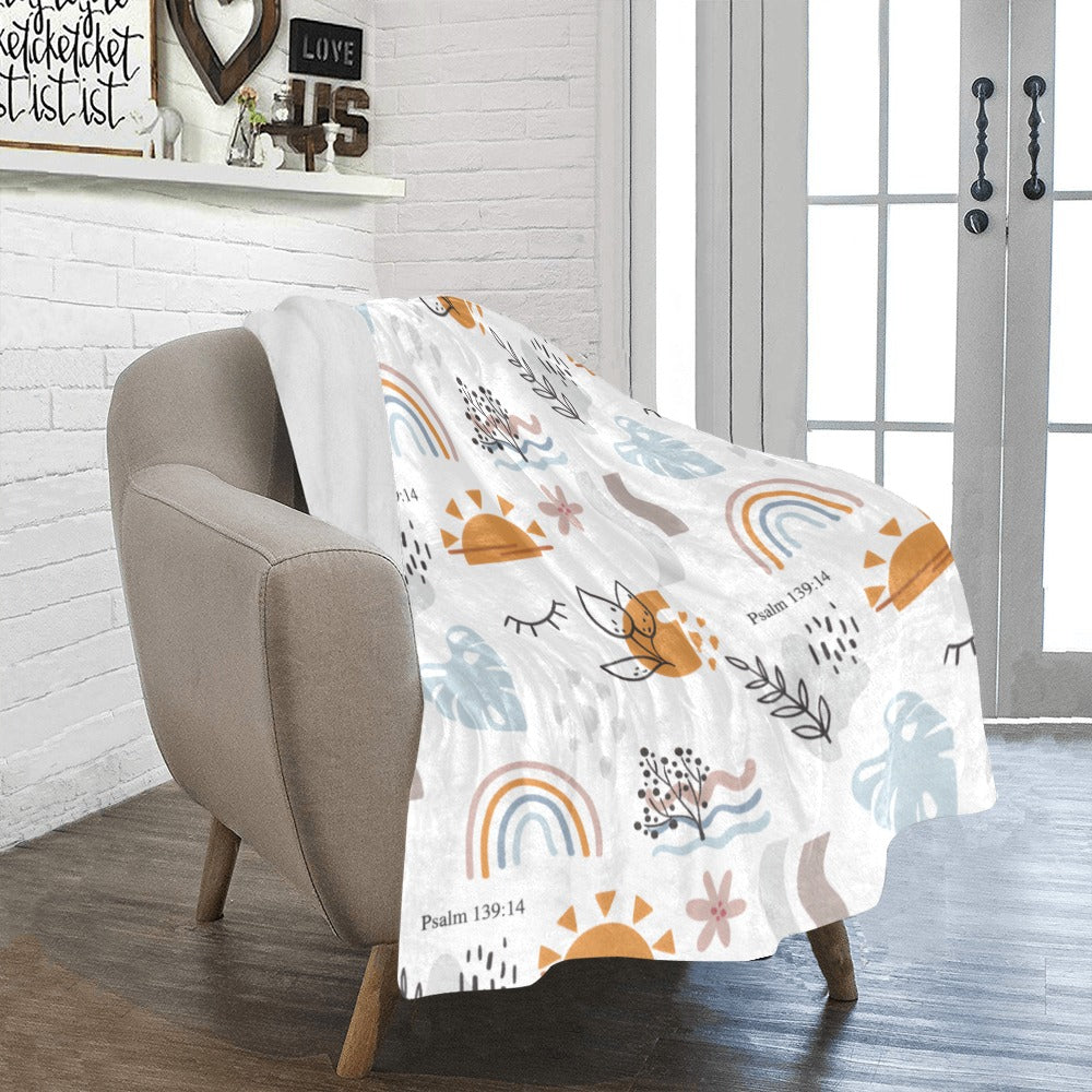 Fearfully and Wonderfully Made Fleece Blanket