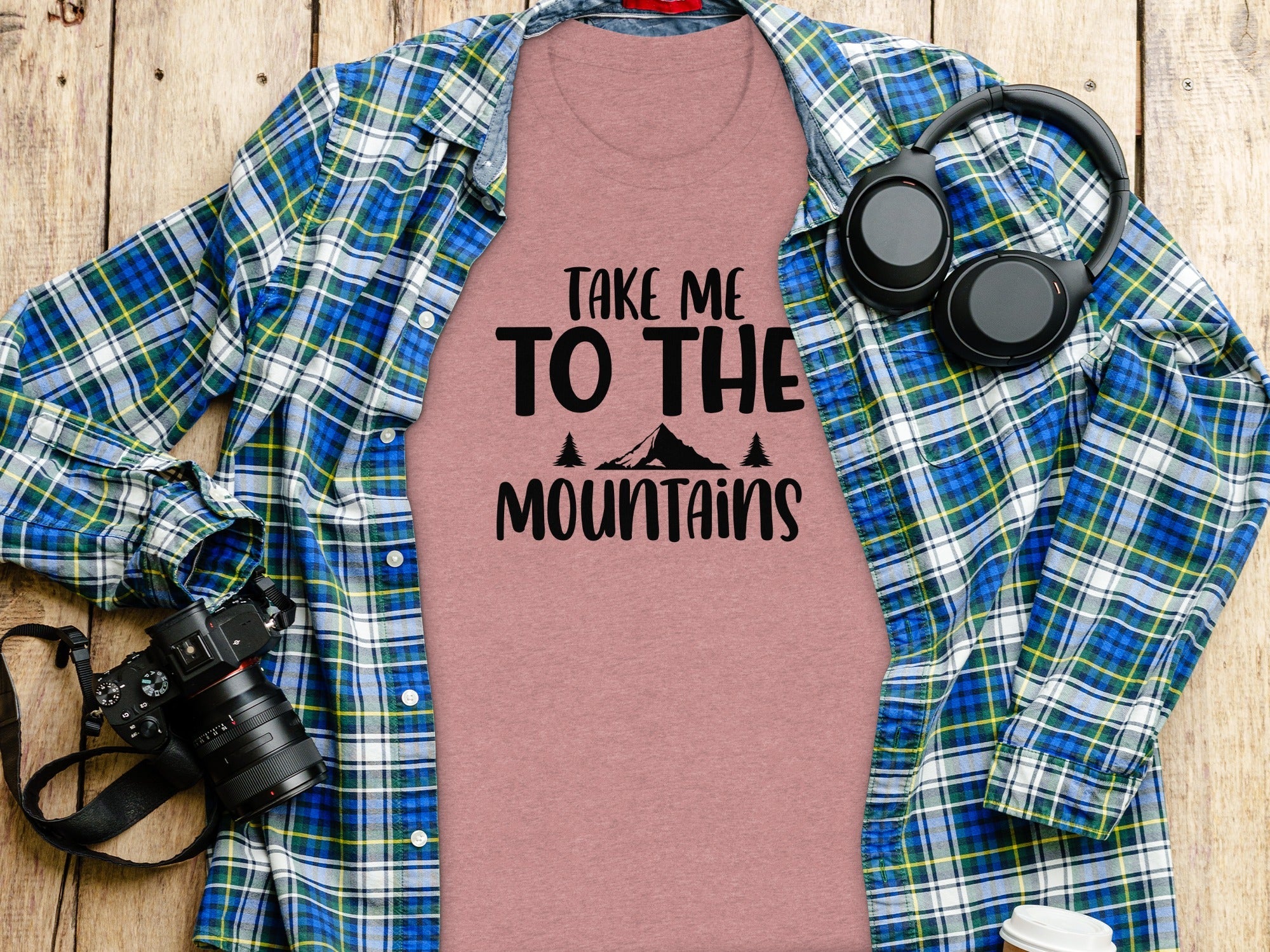 Take Me To The Mountains Adventure Lover Graphic T-Shirt
