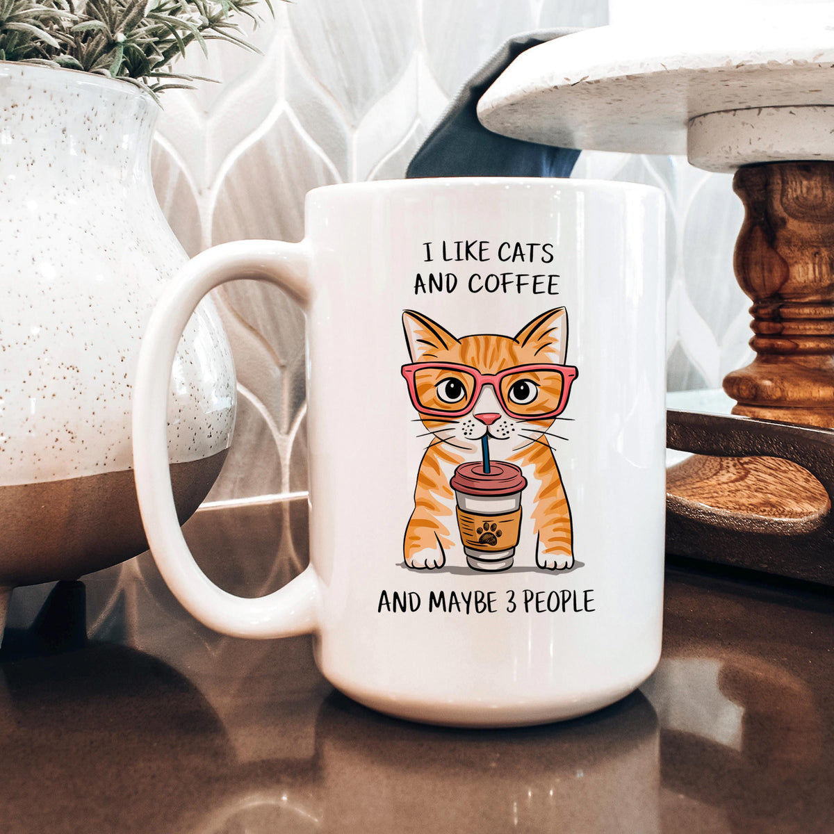 Orange Tabby Cat Mug – Funny Cat Coffee Mug | Ceramic Microwave Safe Cup