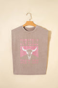 Western Cowgirls Don't Cry Graphic Tank Top
