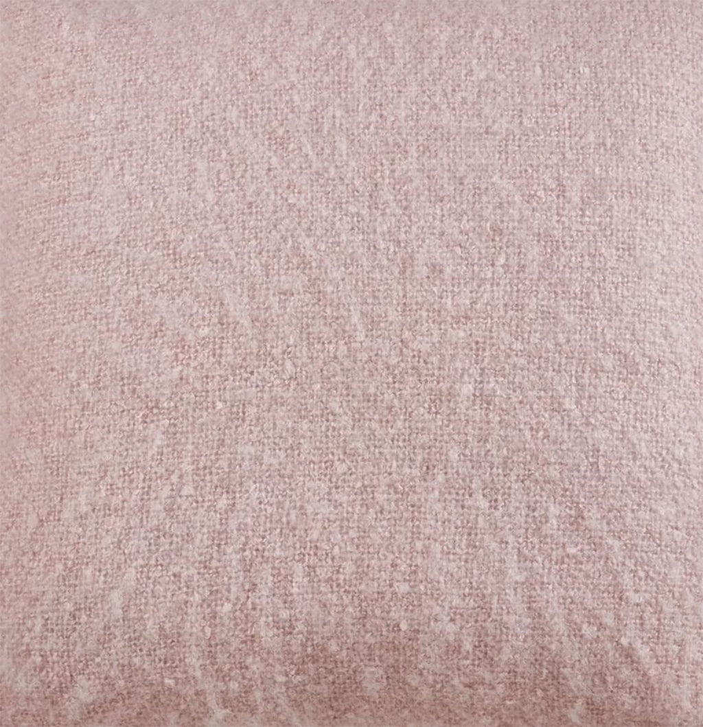 Fennco Styles Solid Faux Mohair Decorative Throw Pillow 18" W x 18" L - Soft Cushion for Home, Couch, Living Room, Bedroom and Office Décor