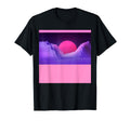 Vaporwave Aesthetic Sunset Mountains T-Shirt - Graphic Print Men Women