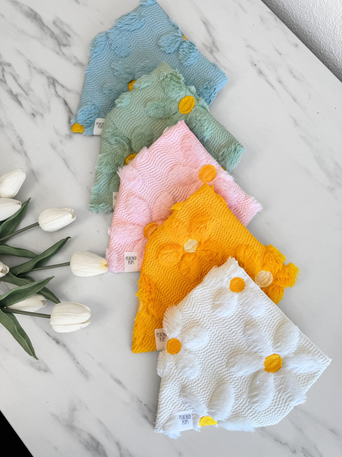 Fluffy Daisy Jacquard Dog Bandana