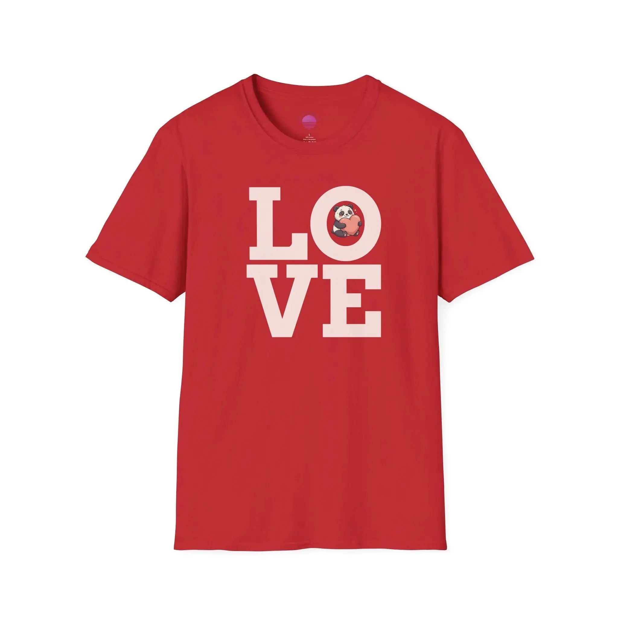 Love Panda T-Shirt — Cute Panda Holding Heart Graphic Tee