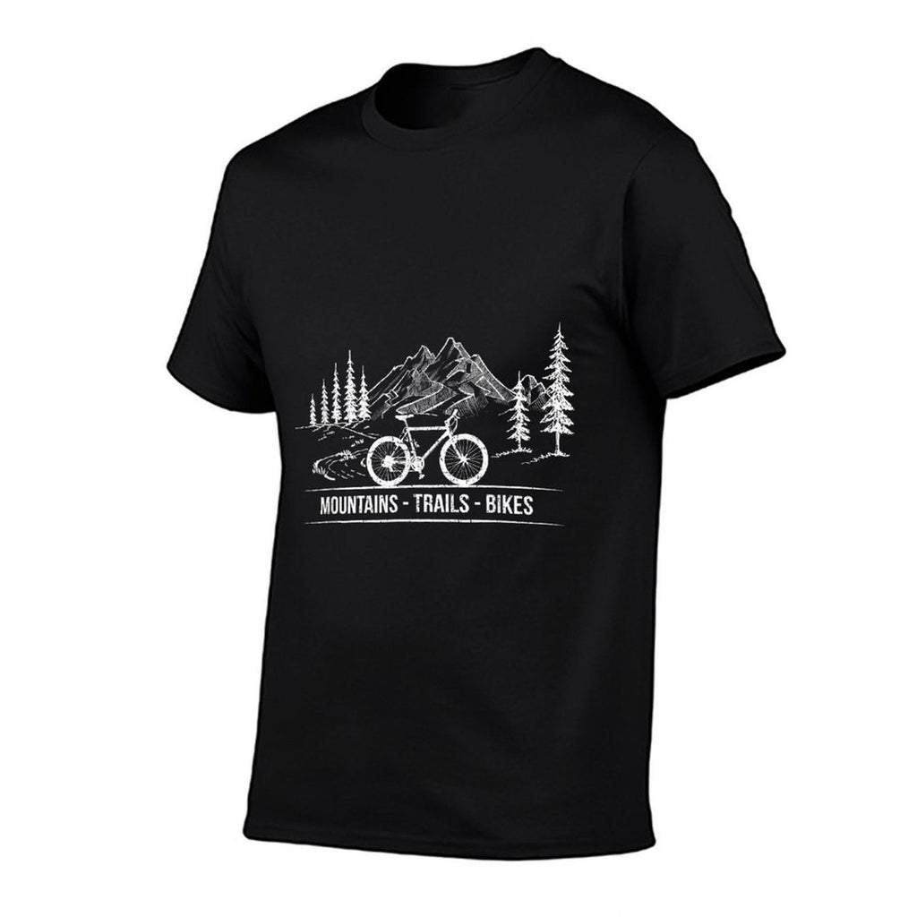 Mountain Trail Bikes - Cyclist Bike Rider Bicycle Riding  Moisture-wicking T-Shirt