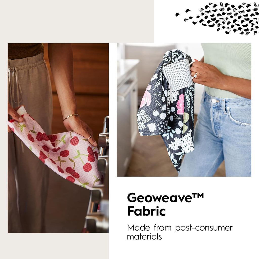 Pumpkins & Gourds Geometry Tea Towel