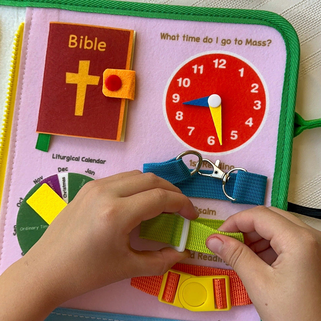 My Pray & Play Busy Book – Catholic Felt Busy Book - A Quiet Felt Book