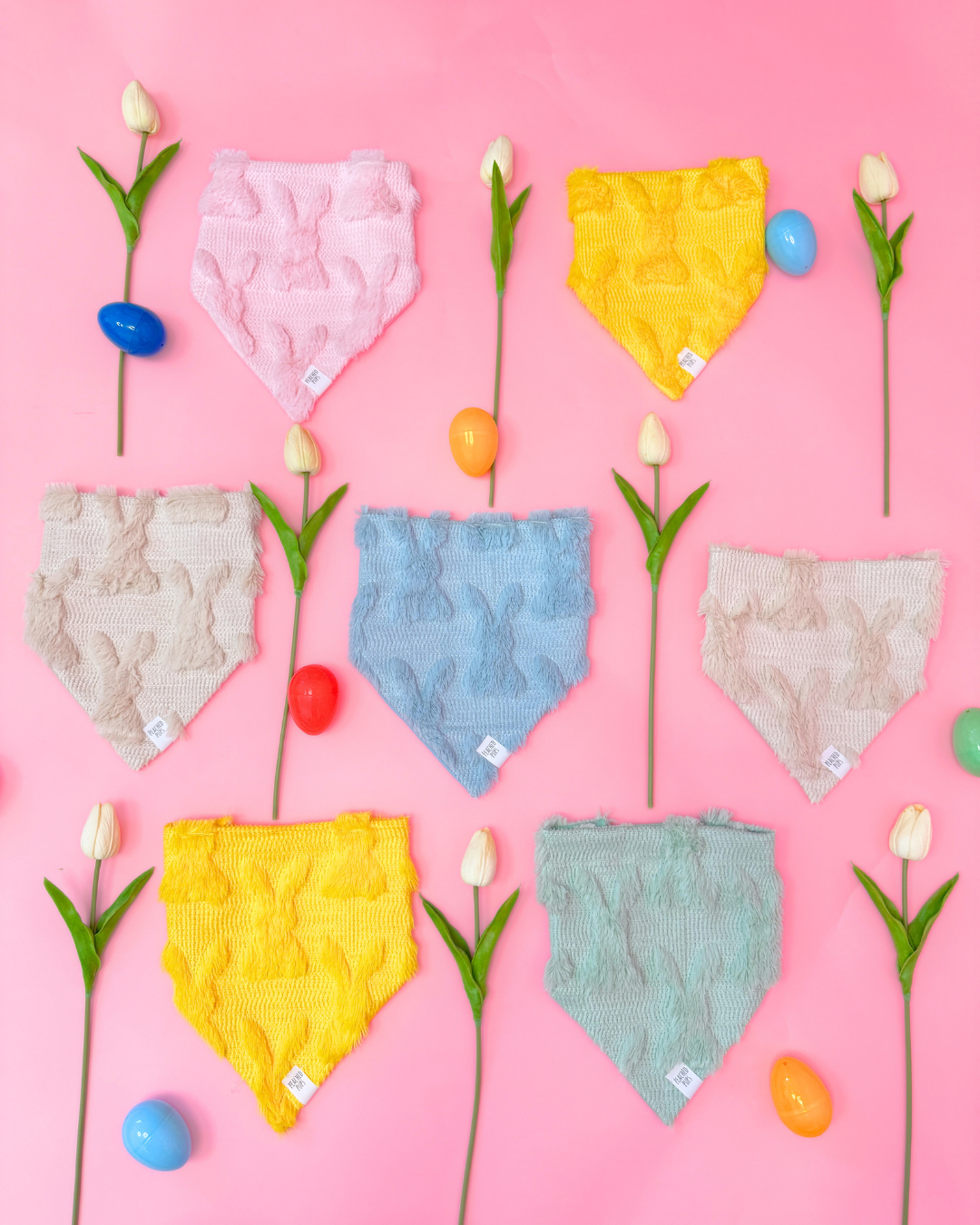 Fluffy Bunny Jacquard Dog Bandana