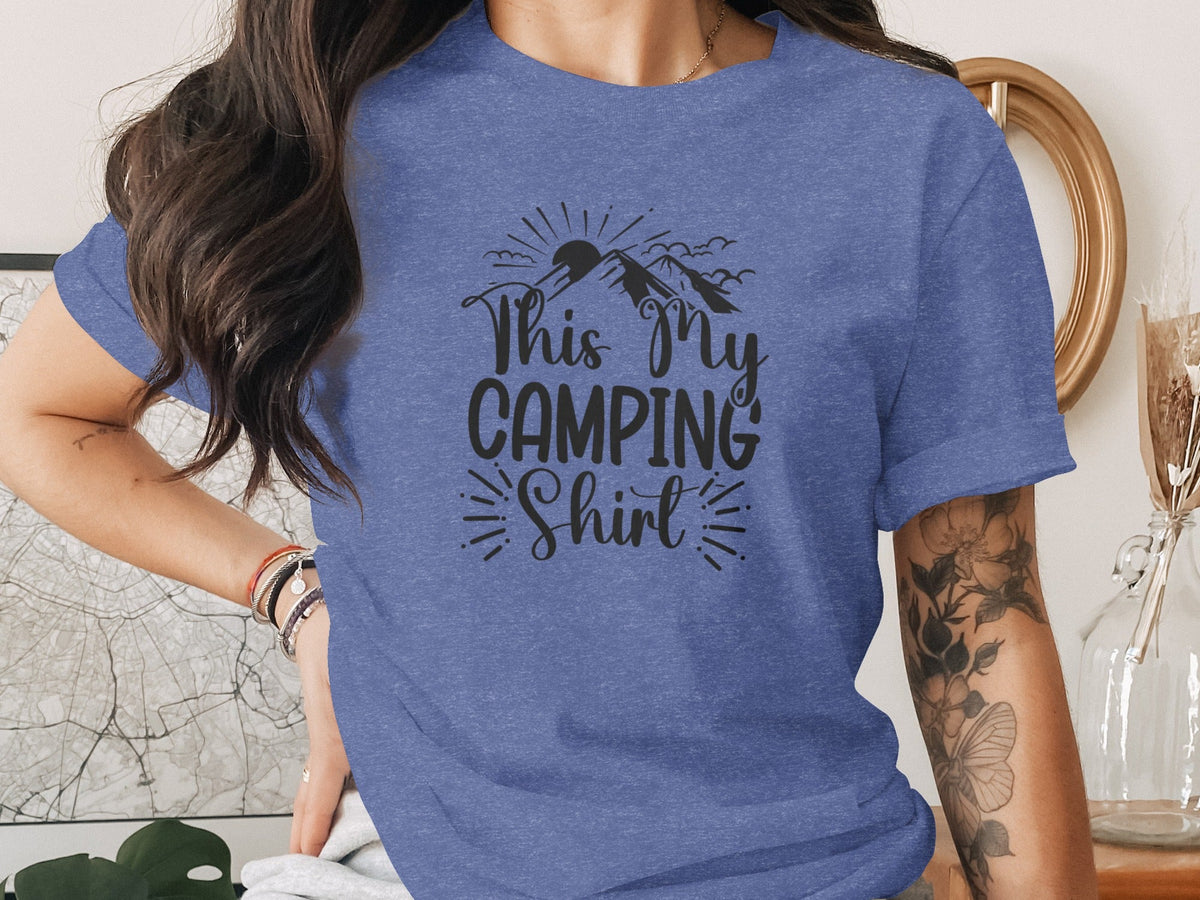This My Camping Shirt Design Featuring Mountain Graphics T-Shirt