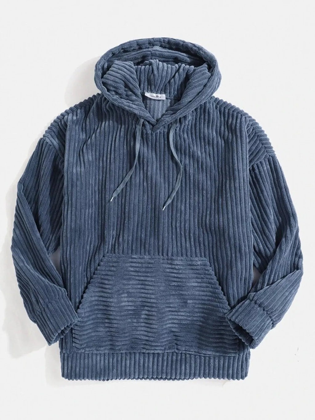 Men's Full Size Casual Corduroy Hoodie Plus Size