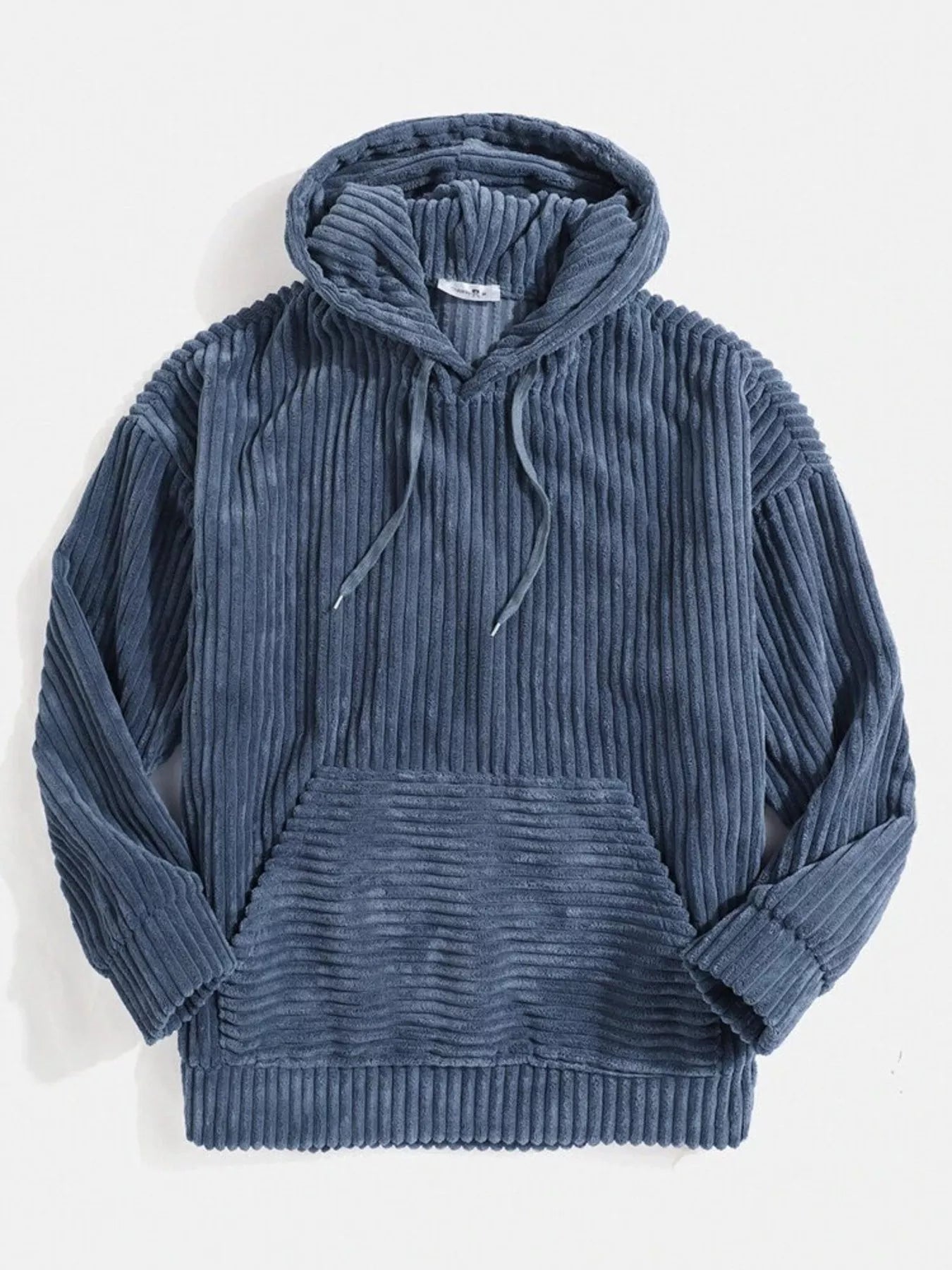 Men's Full Size Casual Corduroy Hoodie Plus Size