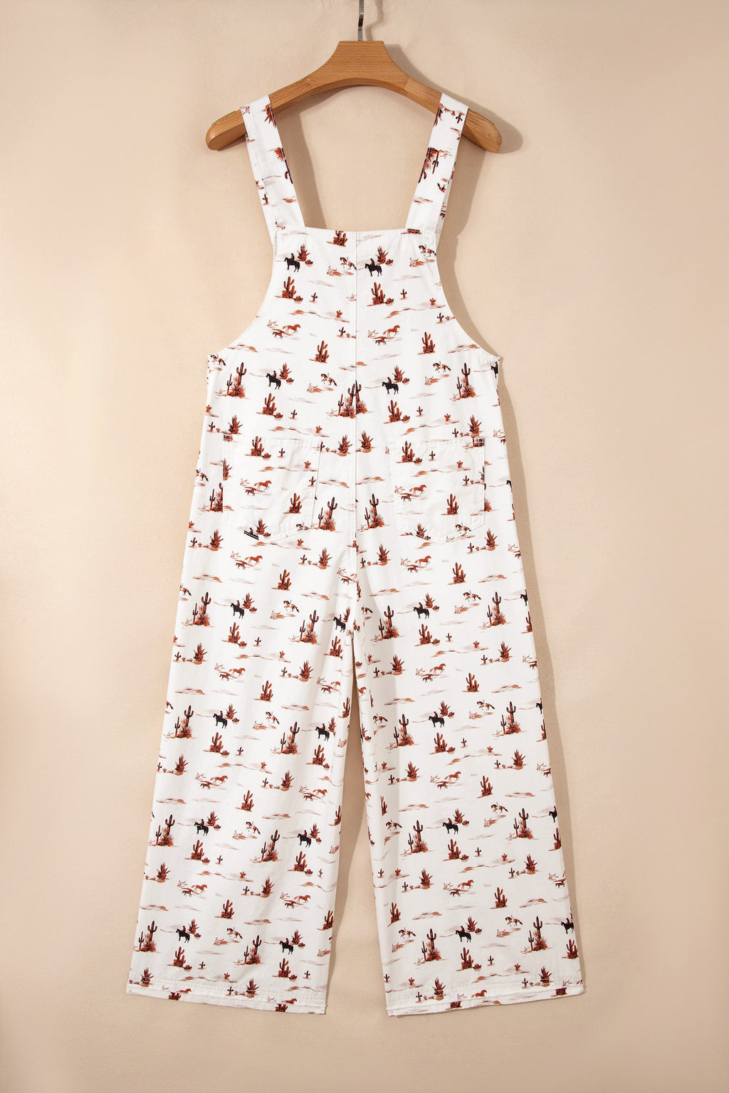 Western Adjustable Buttoned Strap Dungaree Jumpsuit