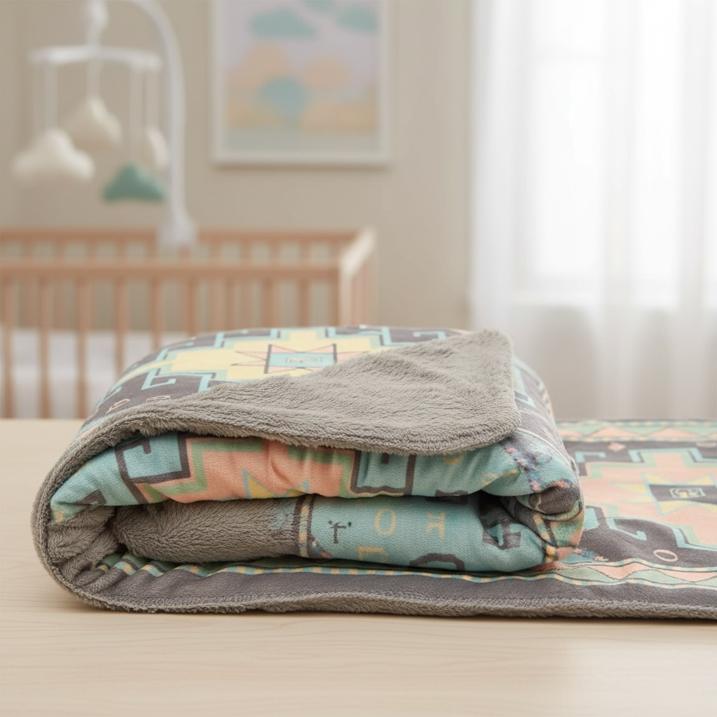 Armenian Alphabet Unisex Baby Blanket