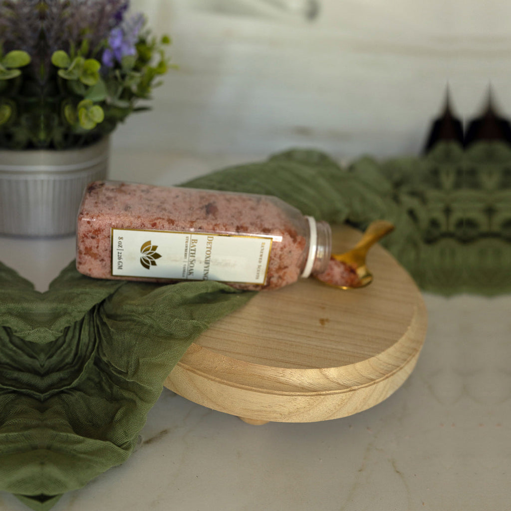 Rustic Handmade Wooden Stand Tray - Display Base, Candle And Soap Holder