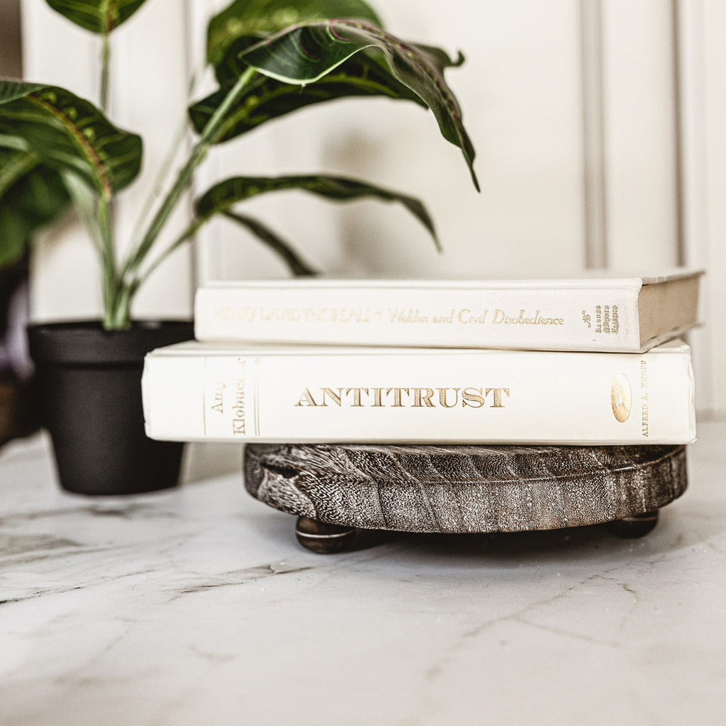 Rustic Handmade Wooden Stand Tray - Display Base, Candle And Soap Holder